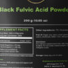 Black fulvika acid powder